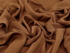 Minerva Nida Polyester Crepe Fabric Mocha - per metre