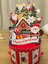 Pop up 3D carousel card -