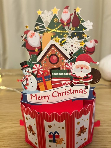 Pop carousel card - 3d,