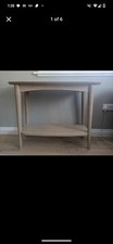 Next scandi style light oak console table