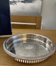 Vintage Silver Plated Round