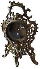 Antique Victorian Solid Cast Gilt Brass Tripod Clock Case c1890