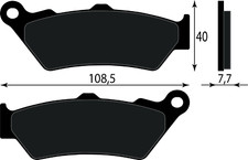 Pastiglia freno posteriore 34