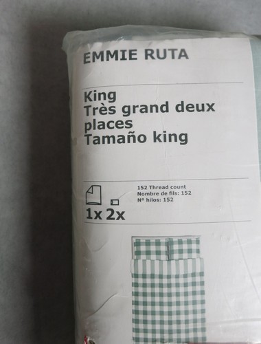 Ikea emmie ruta - king, green