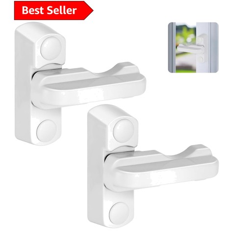 Reinforced white window locks - white,