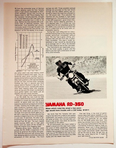 Yamaha 350 motorcycle - yamaha,