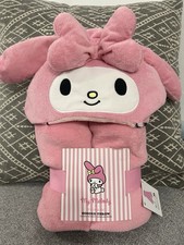 Primark Hello Kitty my melody Hooded Blanket Throw Pink  Very Soft Cosy