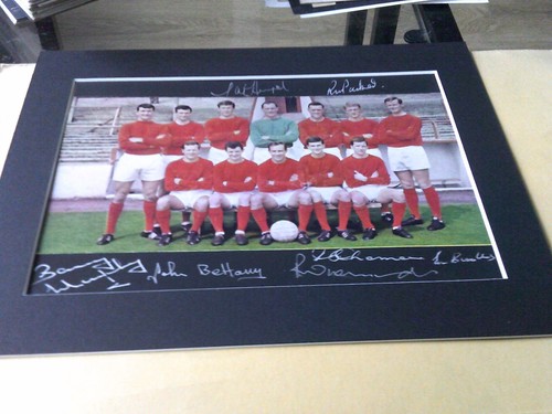 Barnsley signed and mounted - ,