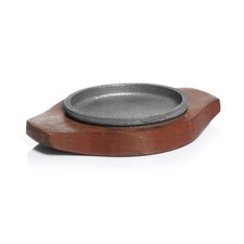 Wood & Cast Iron 20cm Sizzler