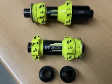DT Swiss Spline Hubs Front & Rear Thru axle Yellow