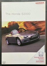 HONDA S2000 Car Sales Brochure