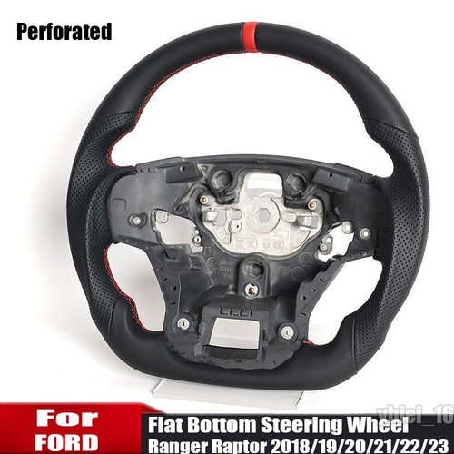 Perforated leather steering - leather,