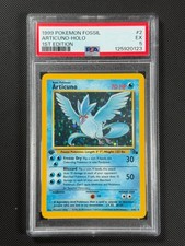 PSA 5 Articuno 2/62 1ST EDITION Pokémon Card WOTC Fossil Rare Holo EX