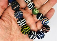 Natural Antique Agate beads Necklace ancient old Agate jewelry