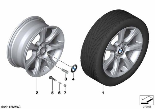 Bmw genuine light - bmw, alloy