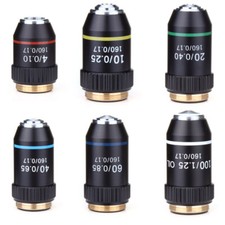 Biological Microscope Achromatic Objective Lens 4x 10x 20x 40x 60x 100x 195mm