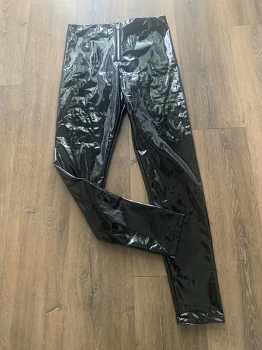 Black pvc skinny - &,
