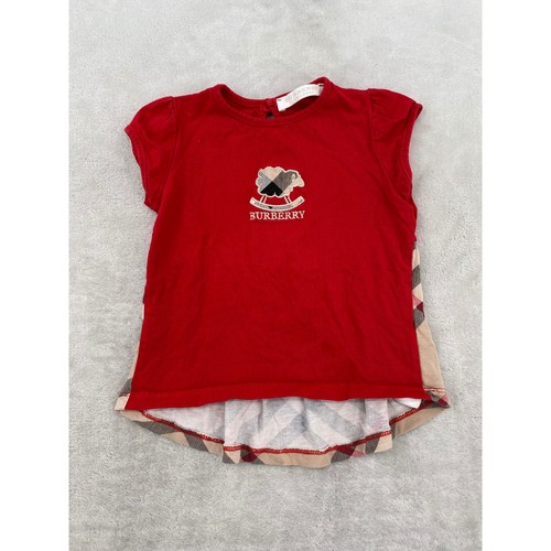 Burberry top kids 18m - top, red
