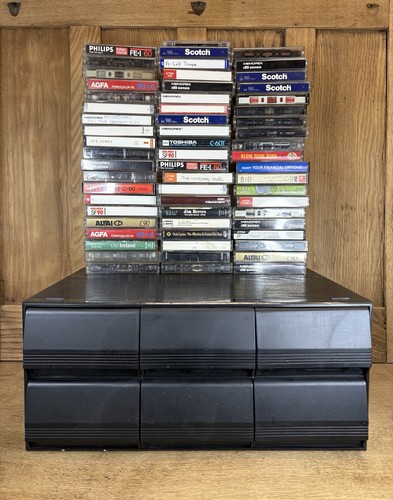 Retro cassette tape storage - retro,