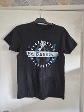 Ladies 'Ed Sheeran' T- Shirt. Black/ Large Ed Sheeran Print'  Small (36" Bust)