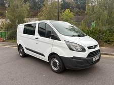 2018 67 FORD TRANSIT CUSTOM CREW VAN 105 BHP 2.0 TDCI ECOBLUE A/C ULEZ NO VAT!