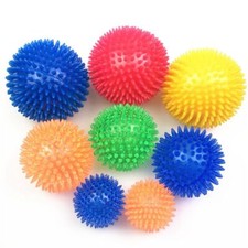 6/8/11cm Spiky Bouncy SQUEAKY Ball Sensory Kids Dog Balls Pet Toy