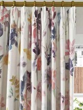 John Lewis Abelia Print Pair Blackout/Thermal Lined Curtains W227 x Drop 137cm