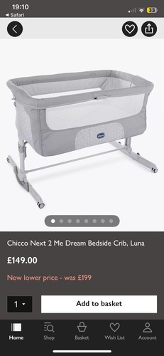 Chicco next2me dream crib - next2me,