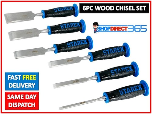 Piece wood chisel set work - 6,