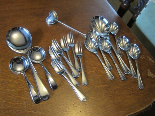 Vintage mixed cutlery - cutlery, cake
