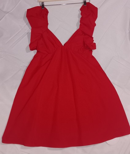 Shein red solid neck - shein, mini