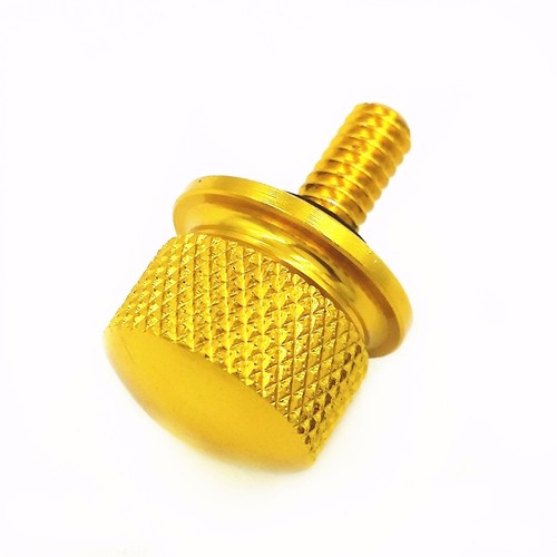 Motorcycle gold knurled seat - motorcycle,