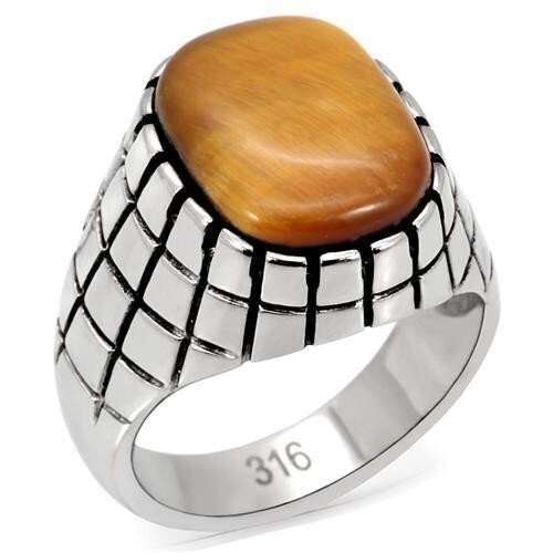 Mens tiger eye ring - , signet