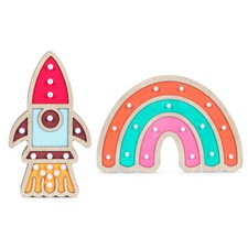 Wooden Rocket Rainbow Table