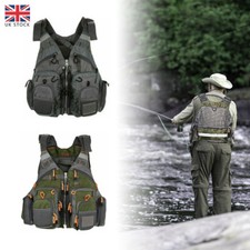 Multi-pocket Fly Fishing Vest Quick Dry Lifejacket Fishing Waistcoat Adjustable