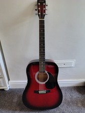 Stagg SW201 steel-string dreadnought style Acoustic guitar (named SW201RDS)