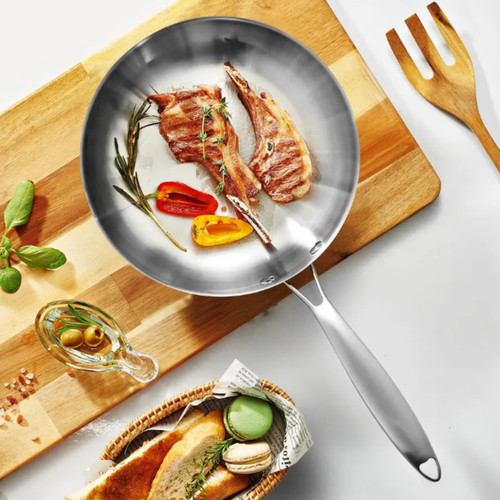28cm stainless steel - steel, frying