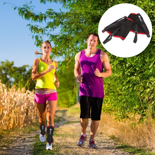 Reusable red ankle gaiters for - red,