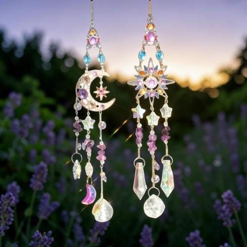 Crystal crescent moon - crystal, or