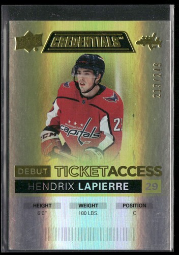 2021 upper deck - deck, credentials