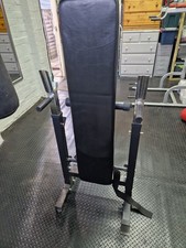 Folding Weight Bench with Adjustible Barbell Rack (Heavy Duty)