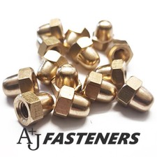 Dome nuts brass metric - nuts,
