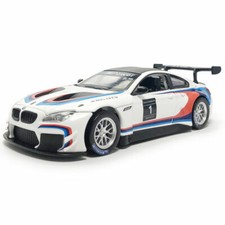 1:32 BMW M6 GT3 Model Car Metal Diecast Toy Cars Toys for Boys Kids Gifts White