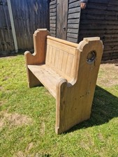 2 Seat Church Pew Antique