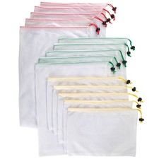 Mesh Produce Bags, Set of 15
