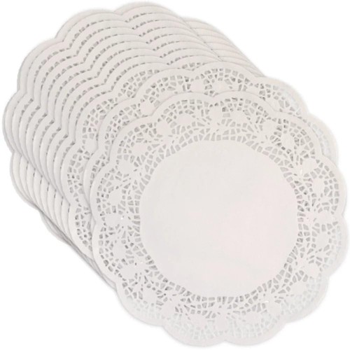 White paper doilies - paper, 12"