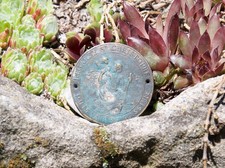 AUTOMOBILE CAR RADIATOR DASH BADGE # ST. CHRISTOPHER TRAVELER PROTECTION