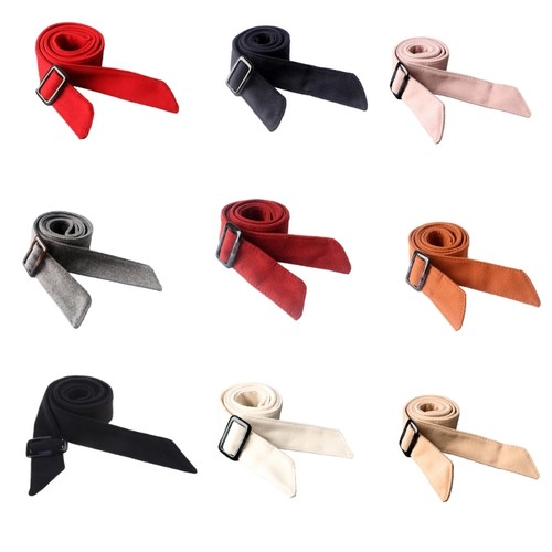Women woolen belt with - belt, buckle
