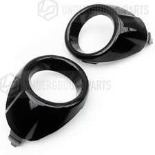 GLOSS BLACK FRONT BUMPER FOG