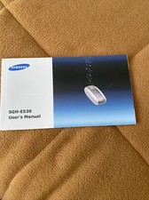 SGH-E530, SAMSUNG PHONE USER'S MANUAL